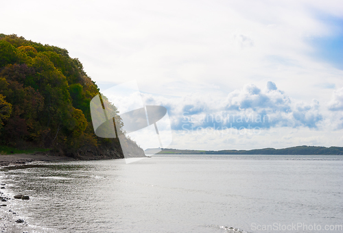 Image of Clouds over the sea