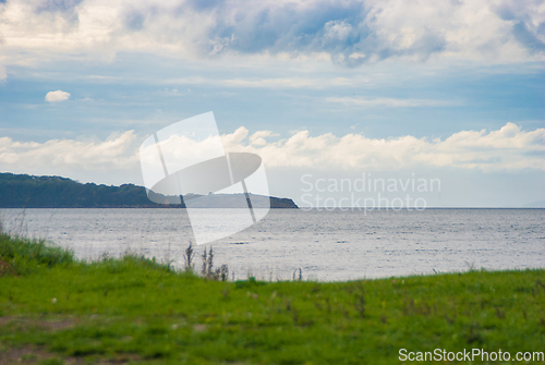 Image of Clouds over the sea