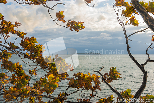 Image of Clouds over the sea