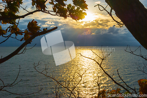 Image of Clouds over the sea