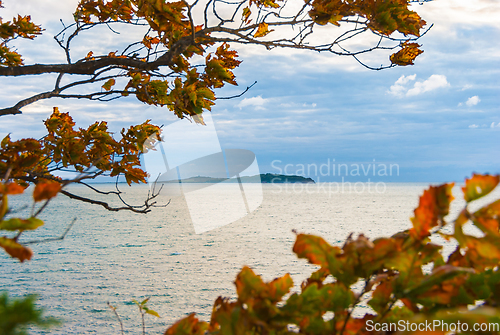 Image of Clouds over the sea