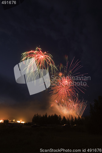 Image of Multicolored fireworks