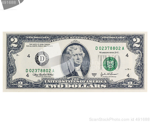 Image of Two Dollars Bill