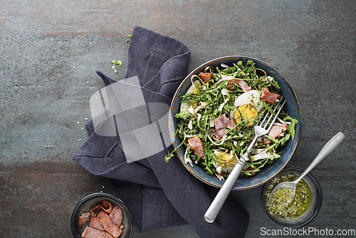 Image of Dandelion salad bacon