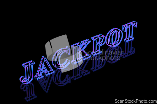 Image of Jackpot banner on black background