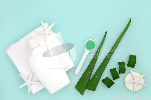 Image of Aloe Vera Herbal Plant Based Skincare Treatment 