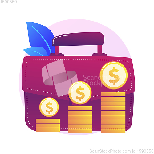 Image of Financial benefit vector concept metaphor