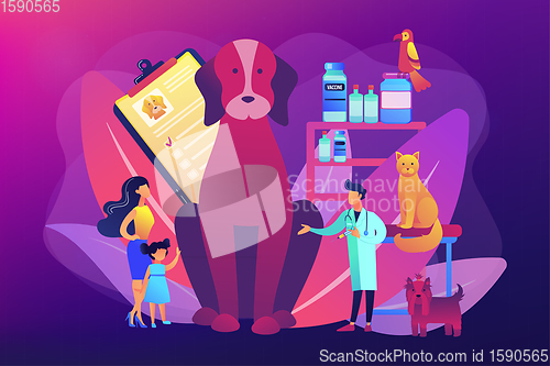 Image of Vet clinic concept vector illustration