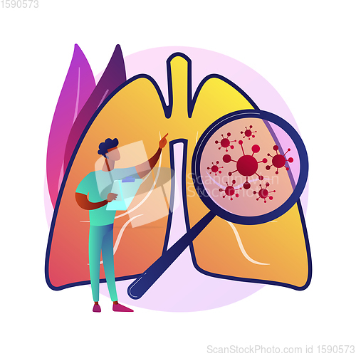 Image of Respiratory disease vector concept metaphor