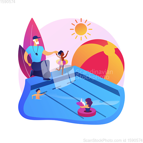 Image of Water recreation vector concept metaphor