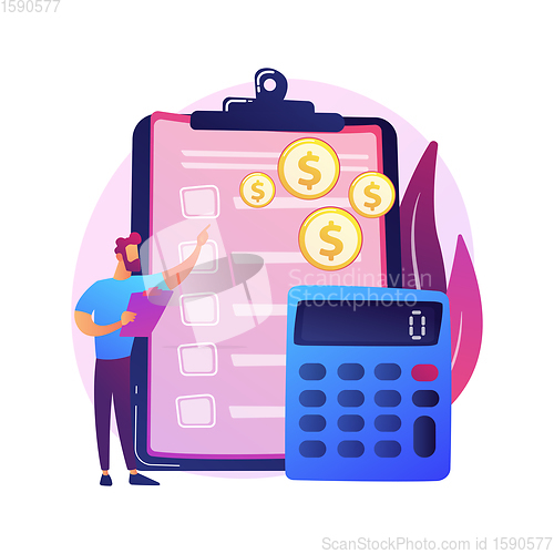 Image of Financial accounting vector concept metaphor