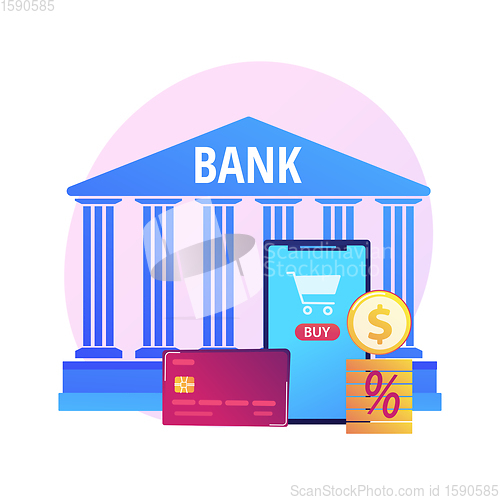 Image of Payment card vector concept metaphor.