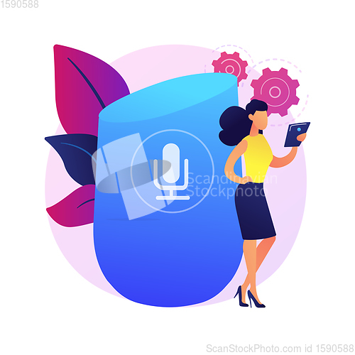 Image of Microphone recording vector concept metaphor