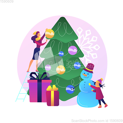 Image of Christmas celebration vector concept metaphor