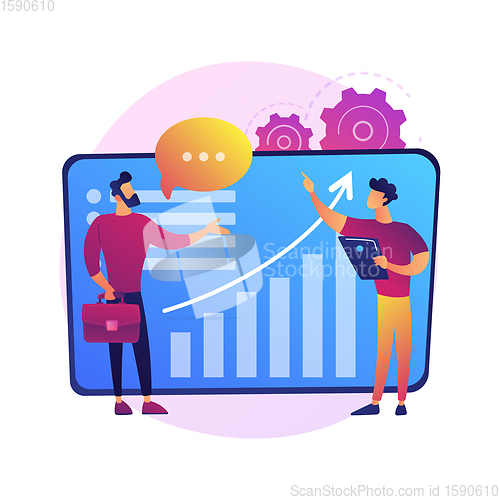 Image of Business consultation vector concept metaphor