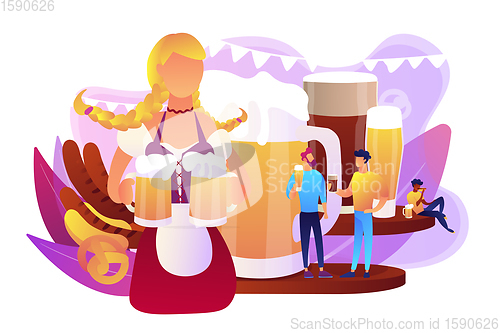 Image of Beer fest concept vector illustration.