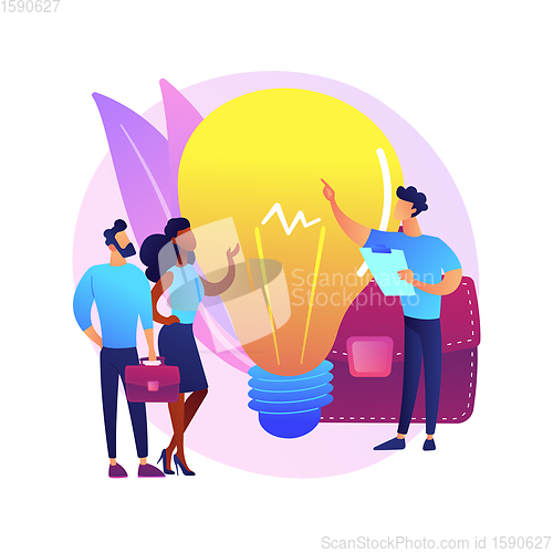 Image of Freelancer in comfortable workplace vector concept metaphor