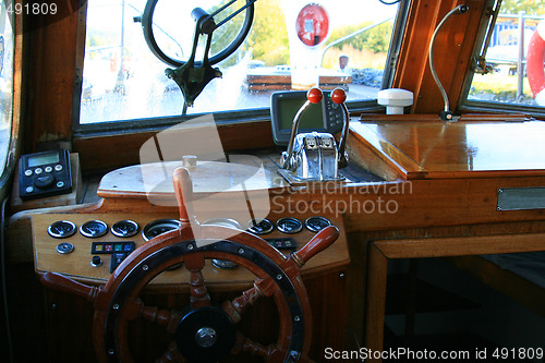 Image of Rudder on an old motor boat