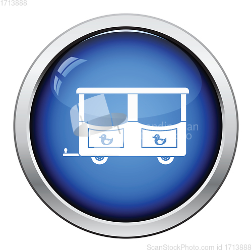 Image of Wagon of children train icon