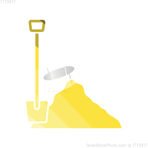 Image of Icon of Construction shovel and sand