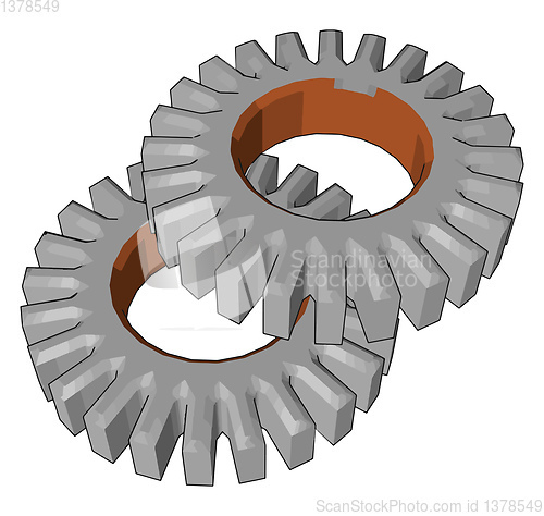 Image of Uses of spur gears vector or color illustration
