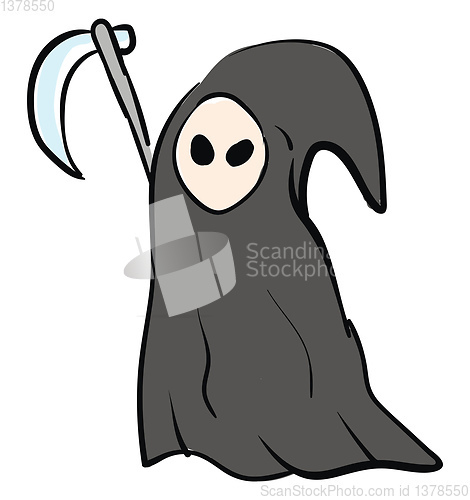 Image of A grim reaper vector or color illustration