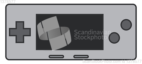 Image of A Gameboy vector or color illustration