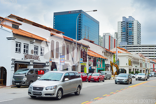 Image of Traffic Little India street Singapore