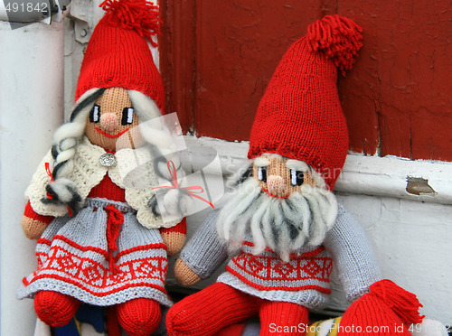 Image of Mr and mrs santa puppet