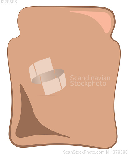 Image of A serving of crispy brown toast vector or color illustration
