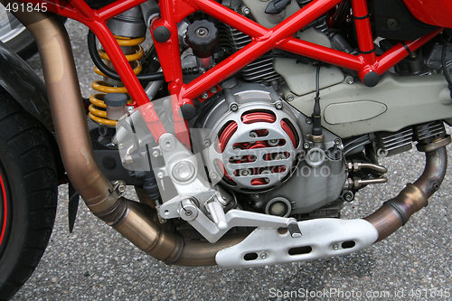 Image of Motor on an motor cycle
