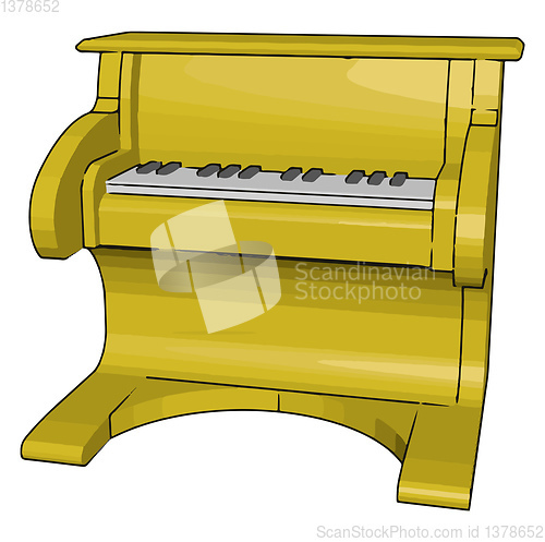 Image of A Pianola toy Picture vector or color illustration