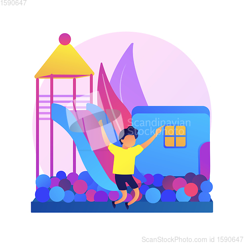 Image of Child friendly area vector concept metaphor