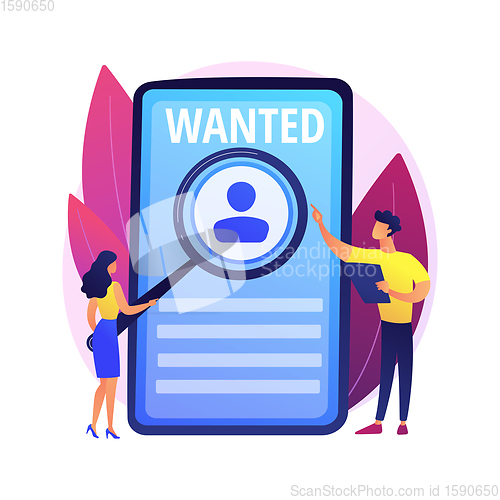 Image of Modern job search vector concept metaphor