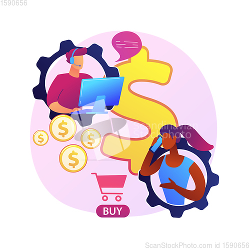 Image of Online store customer support vector concept metaphor