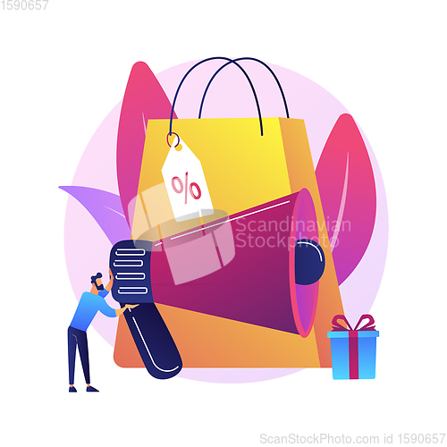 Image of Sales promotion vector concept metaphor