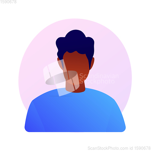 Image of African american man portrait vector concept metaphor