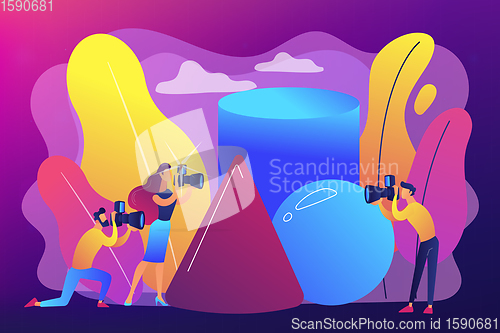 Image of Photography workshop concept vector illustration.