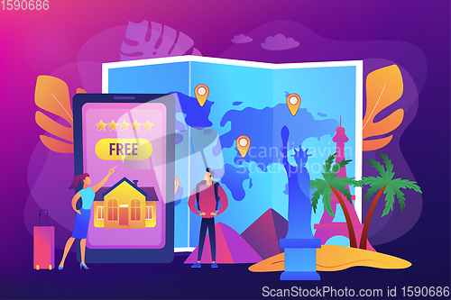 Image of Hospitality and travel clubs concept vector illustration
