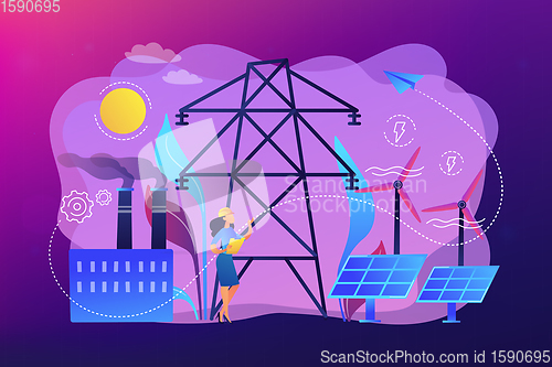 Image of Alternative energy concept vector illustration.