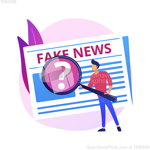 Image of Fake news vector concept metaphor