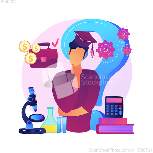 Image of Profession choice vector concept metaphor