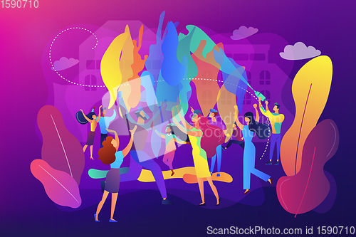 Image of Holi festival concept vector illustration