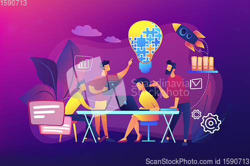 Image of Collaboration concept vector illustration.