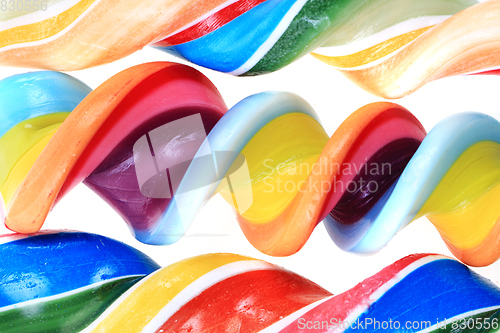 Image of color lolly pops isolated