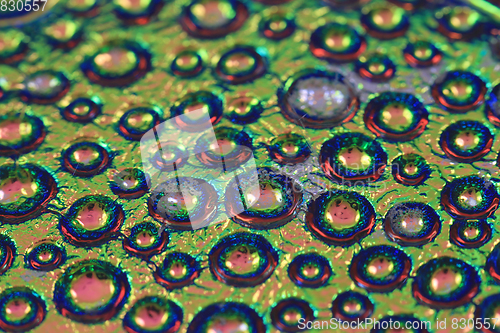 Image of abstract water drops texture