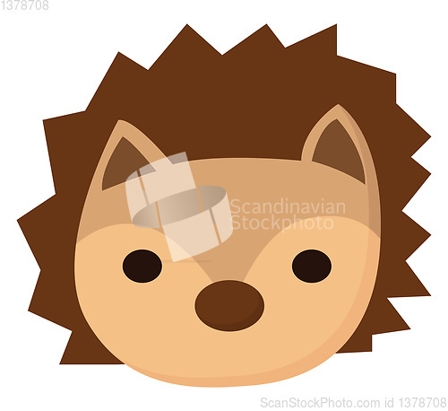 Image of Hedgehog, vector or color illustration.