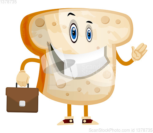 Image of Business Toast illustration vector on white background