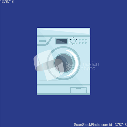 Image of Washing machine, vector or color illustration.