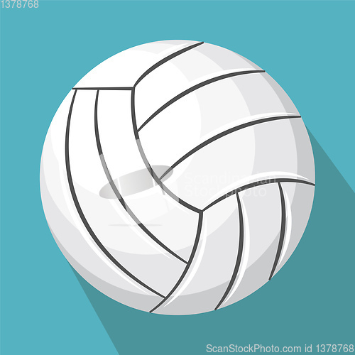 Image of White Ball vector color illustration.